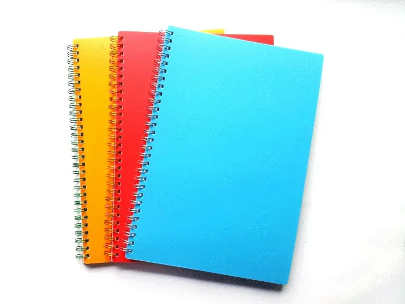 Organic Custom Pvc Plastic Material Cover Spiral Notebook For ...