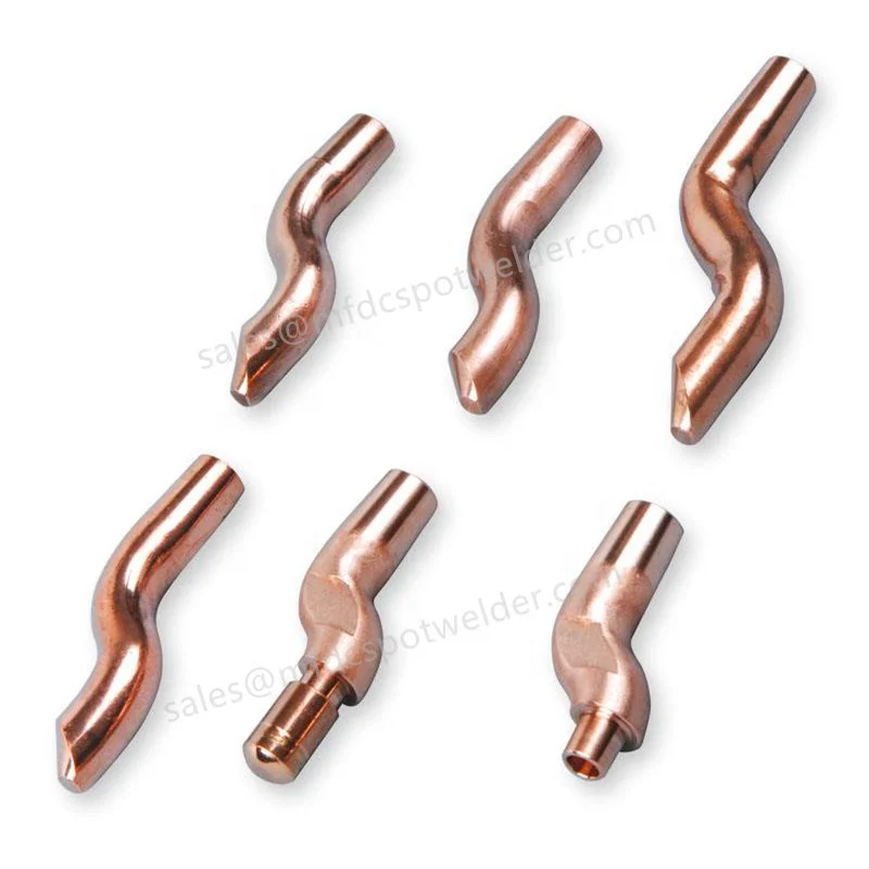 Cucrzr Copper Bent Spot Welding Electrode Tips Buy Spot Welding Tips