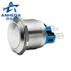 China factory antique waterproof 12mm metal push button switch 19mm latching anti-vandal selector
