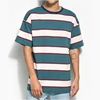 Wholesale Custom High Quality V Neck Stripe New Arrival 100% Hemp New Arrival Comfortable Breathable Spandex Mens Gym T-Shirt