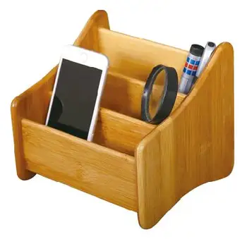Bamboo Stationery Holders Wooden Desk Organizer Buy Office Desk