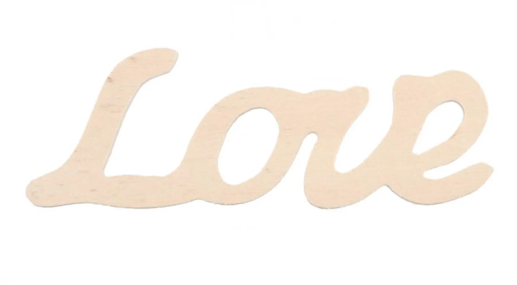 Darice 9110-81 Wood Script Word, Love