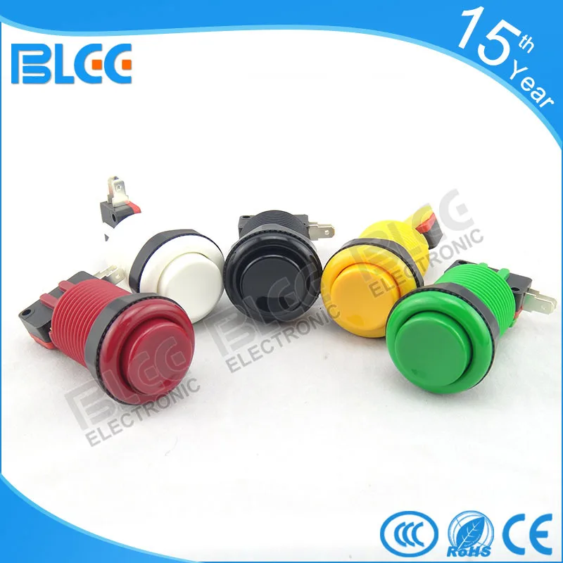 Usa Style Arcade Push Button Emergency Multi Color Push Button Long ...