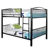 2018 Cheaper Twin - Over - Twin Metal Bunk Bed in Black Finish