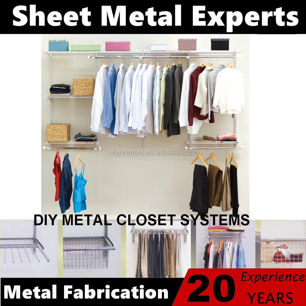 bedroom storage metal DIY closet 04