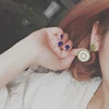 2017 Hot Selling simple design fruit earring Chinese gooseberry section girl kid gift party jewelry charm earring