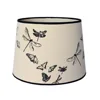 opal braid trim rings modified barrel dragonfly butterfly light cover lamp shade