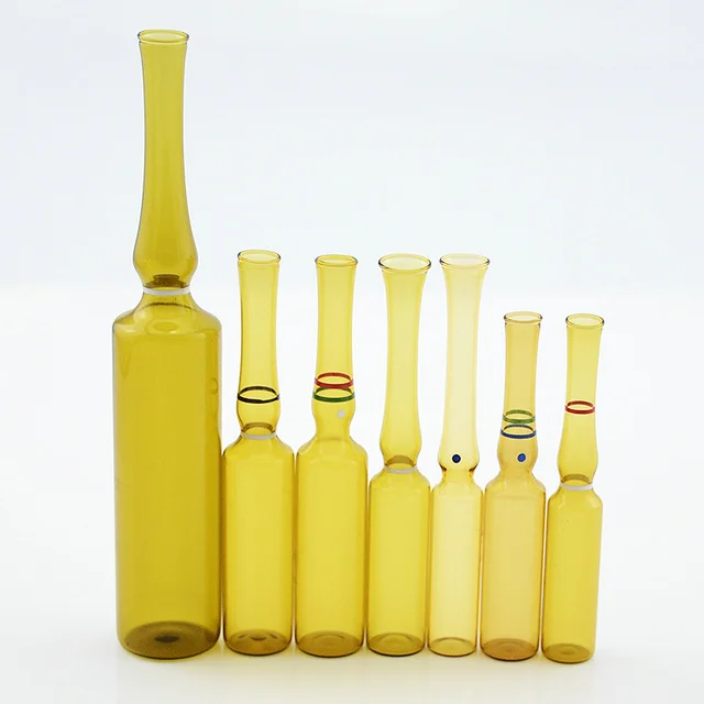 10ml Amber Tubular Glass Ampules Vials Sterile Ampoule Bottle For