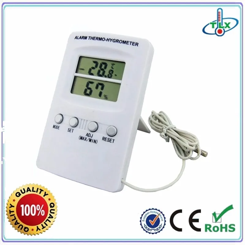 Indoor Room Big Lcd Screen Digital Room Thermometer Hydrometer Dth113