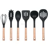 Best selling products quality assured 6 pcs stainless steel handle nylon kitchen cooking tool set