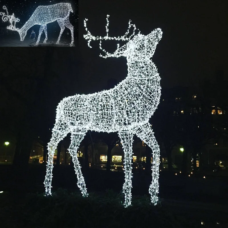 Christmas lights outdoor deer