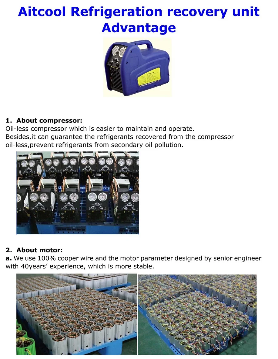 Recovery unit. Aitcool reco250. refrigerant recovery unit value.