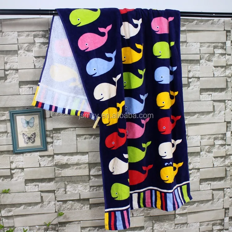 Extra Large Thick Beach Towel Custom Luxury Cotton Printed Beach Towel