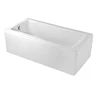 HUIDA classic dual-side skirt white bathroom rectangular shape clear acrylic bathtub