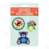 Variously design embroidery patch fusible in hanging card packaging