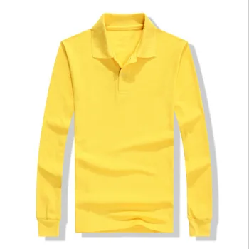 polo amarillo manga larga