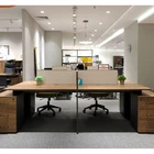 卸売カスタマイズされたオフィス家具ワークステーションオープンスペース 2/4/6/8 席モジュラーオフィスワークステーションパーティション