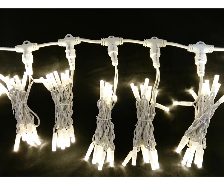 holiday decoration rubber cable led curtain light