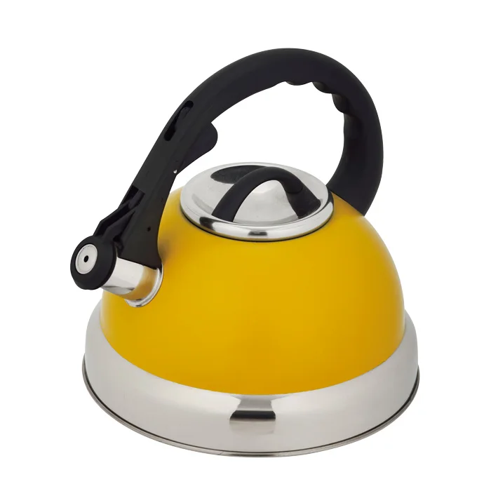 yellow tea kettle