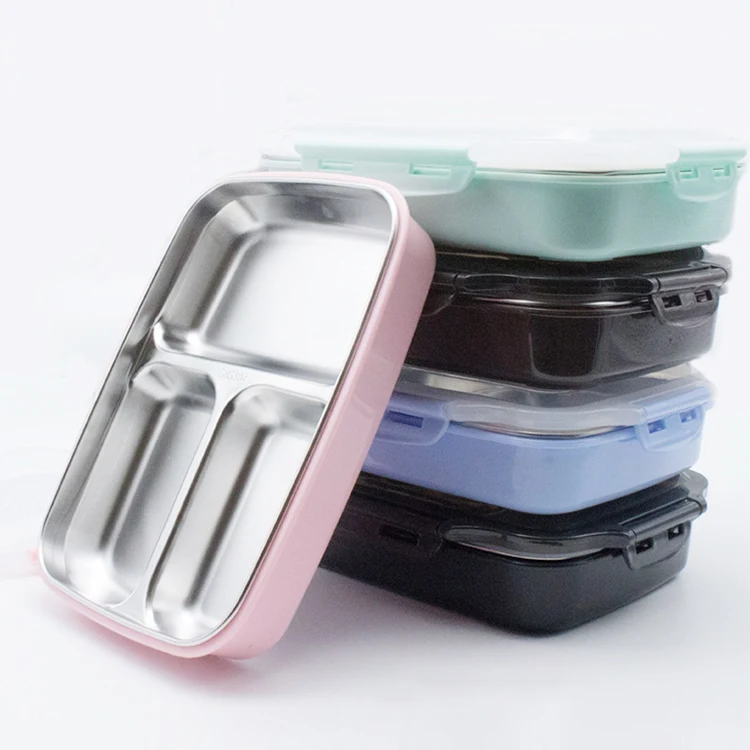 Stainless Steel Separate Lunch Box Dripproof Student Bento Boxes Thermal Container Buy