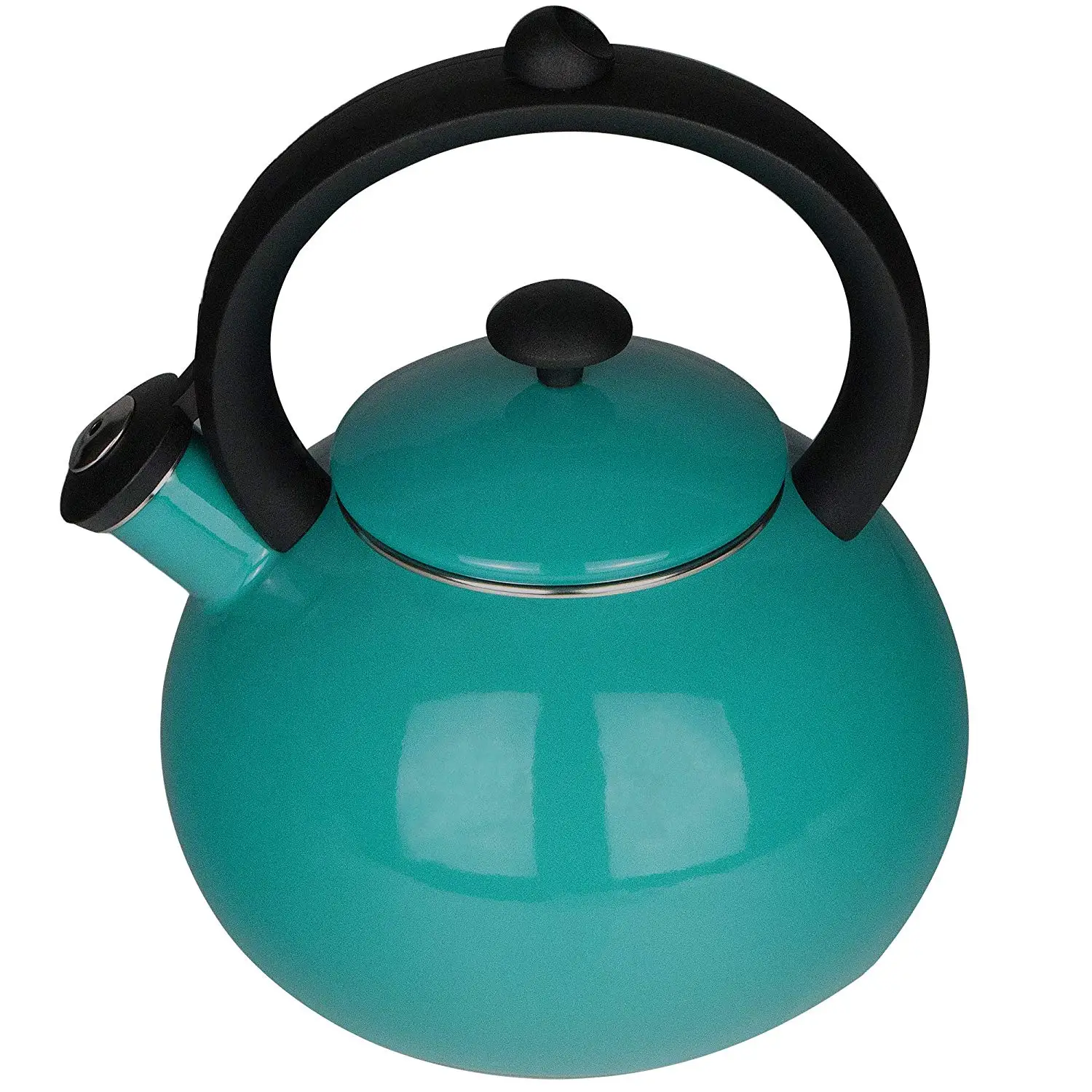 turquoise tea kettle