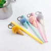 Key chain hairball ice cream pendant plastic scrub box neuter pen wholesale creative web celebrity stationery