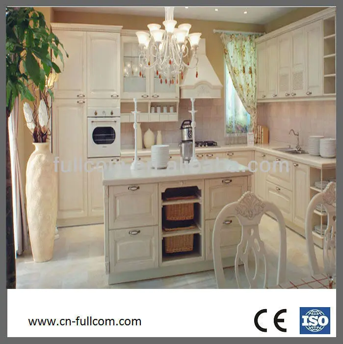 Moderne landelijke stijl witte massief houten keuken kasten( eiken ...
