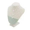 Handmade customized light color jewelry display necklace bust