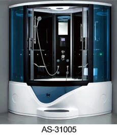 1200mm cabin house sector sliding door tempered glass material steam room