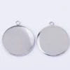 Round Cabochon Pendants Base Jewelry Pendant Blanks Suppliers Stainless Steel pendant setting