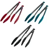 Hot Sale Baking Tools Silicone Tongs, BBQ Silicone Food Tongs, Food Grade Silicone Kitchen Tongs