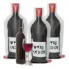 Anti-shock Plastic Leakproof PVC Crystal Glass Holder Baskets Operer 750ml For Wine Bottle Protector For travel