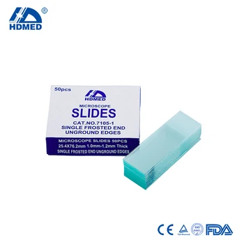 Medical Prepared Glass Slides Frosted End 7105,Cut Edges,Unground Edges,Paper Interleaved - Buy ...