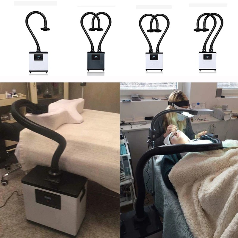 Digital Nail Salon Fume Extractor, 200W Fume Extractor White Color