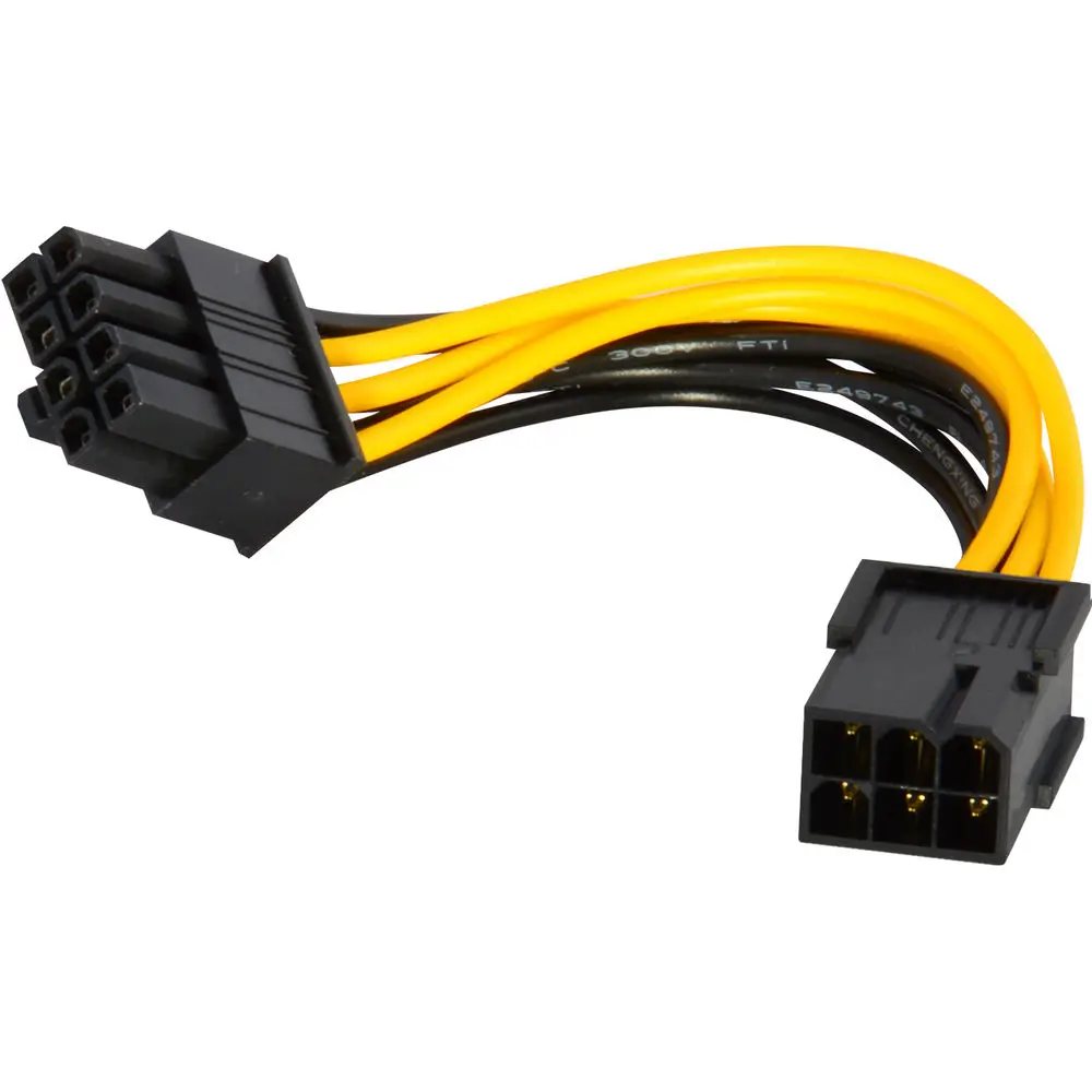 PCI Express PCIE 6 Pin to 8 Pin Graphics Card Power Adapter Cable for Nvidia ATI