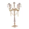 Hot sale acrylic wedding candle holder metal branch centerpiece