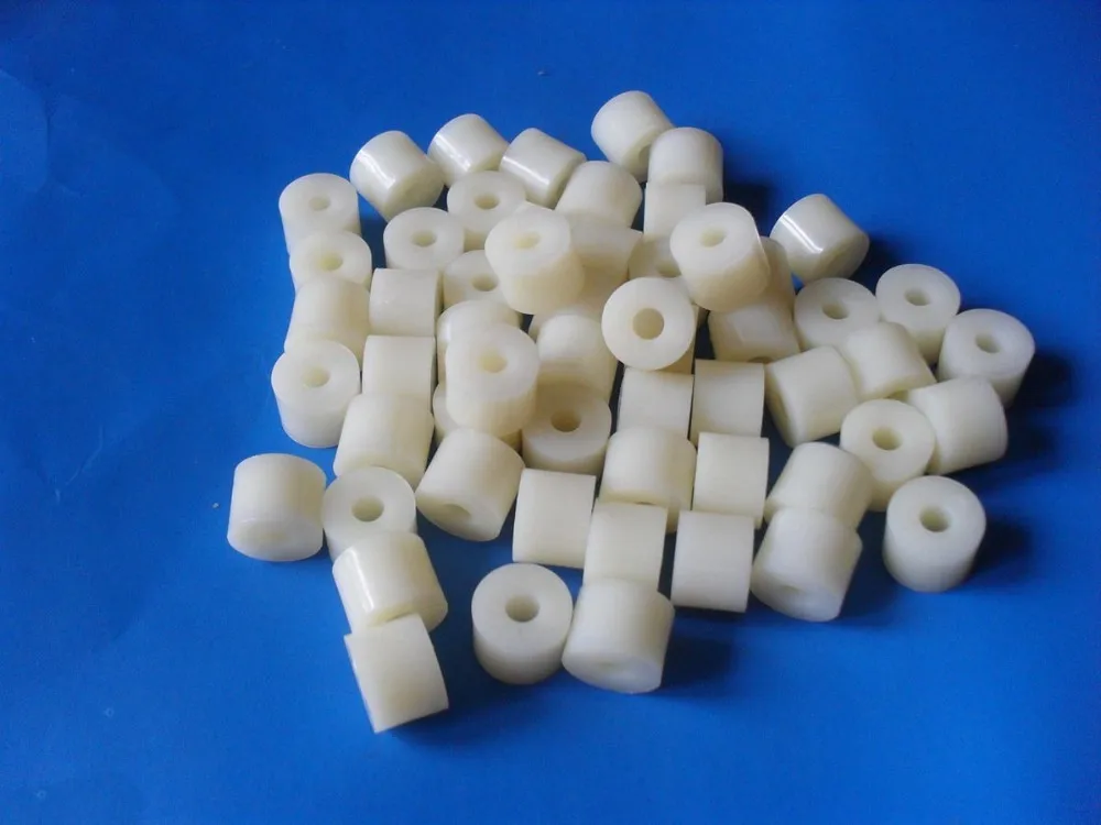 Pom/abs/nylon Machining Clear Threaded Round Plastic Spacer Buy Round