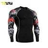 Long sleeve Men lycra rash guard surf shirt