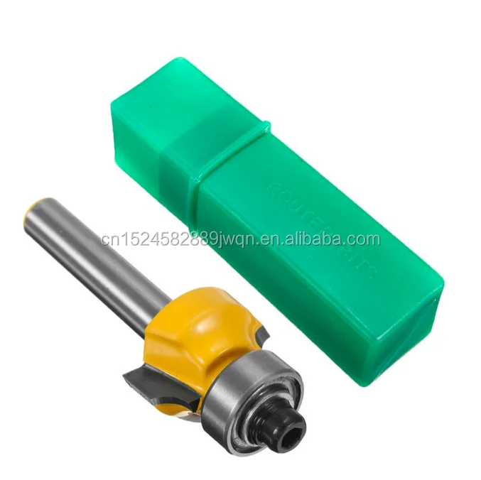 Ln019 4pc 1/4 Inch Round Over Edging Router Bit Set 1/4",1/8'',3/8
