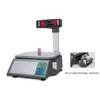 New 10000 PLUs digital weighting scale LED display label barcode printing with RS232 and RJ45 ethernet for fruit shops