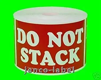 DN2301Y 500 2x3 Do Not Double Stack Label/Sticker