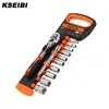 12 PCS CRV 1/4'' Socket Wrench Tool Set
