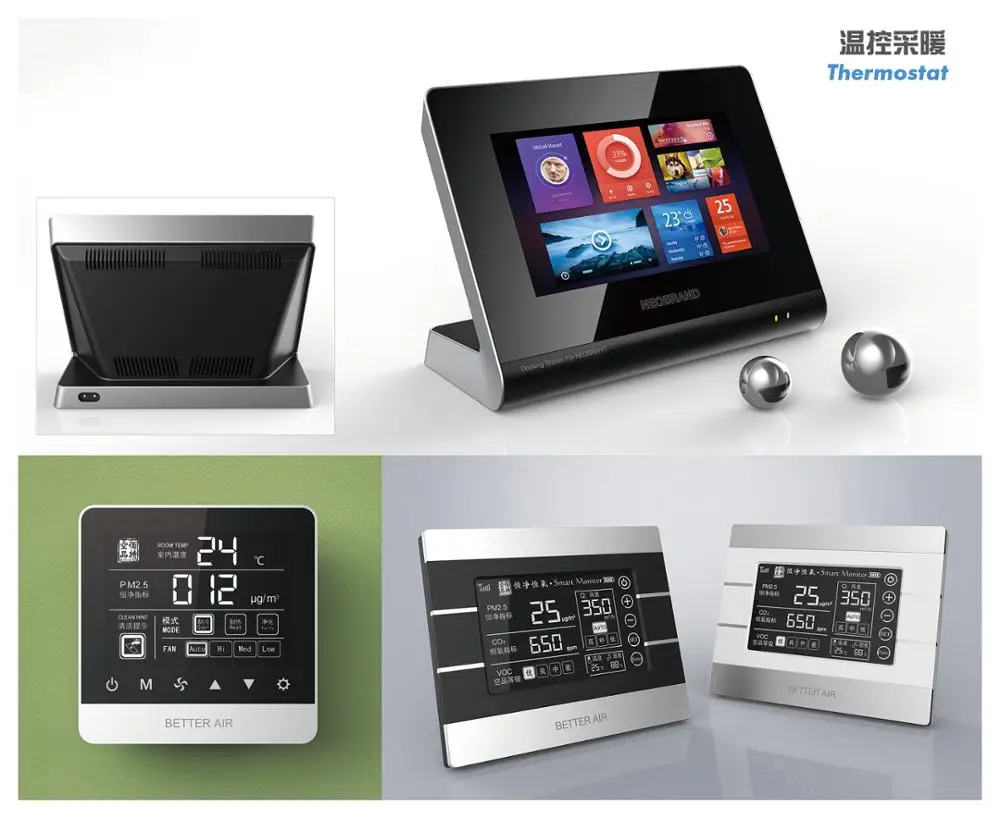 Custom Plastic Enclosure For 5'' Inch Touch Screen Room Thermostat,Pcb