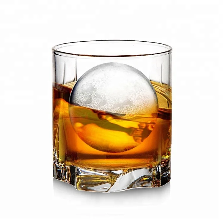 Aihpo06 Hot Selling Borosilicate Round Square Heavy Bottom 8oz Liquor