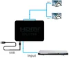 Mini plastic support 3D UHD 4k*2k full HD1080p 1.4V 1x2 HDMI Splitter box 1 in 2 out for DVD Blue-ray