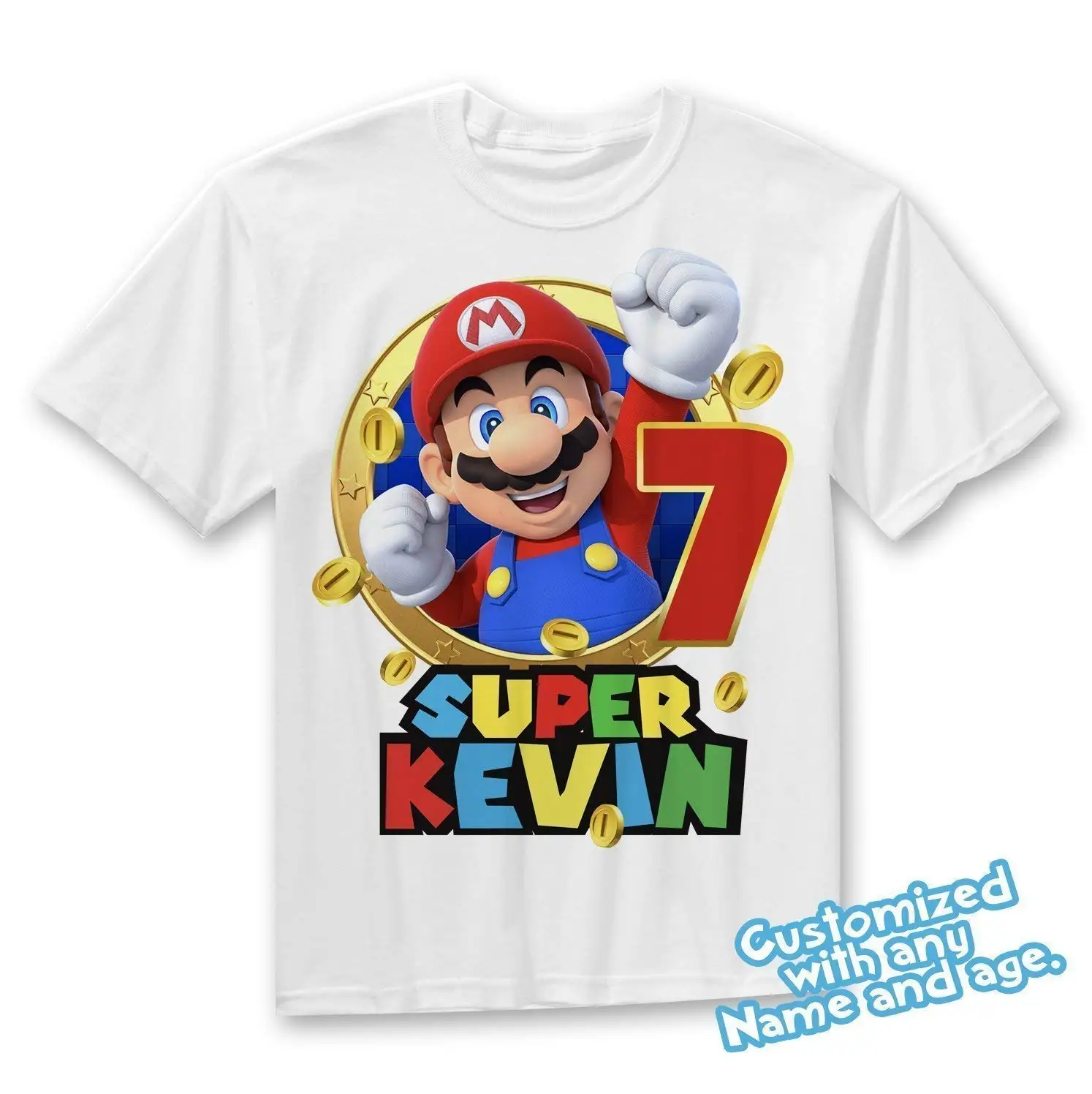 Super Mario birthday shirt, Super Mario family shirts, Super Mario theme party shirts, Super Mario matching shirts, Super Mario tshirt