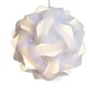 25CM Diameter Puzzle Lamp Shade DIY Pendant Fixture Home Decor White Jigsaw Lamp