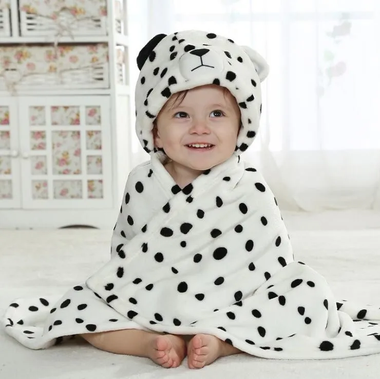 100 Polyester Knitted Animal Cute Baby Blanket With Hood China Factory Supply Blanket With