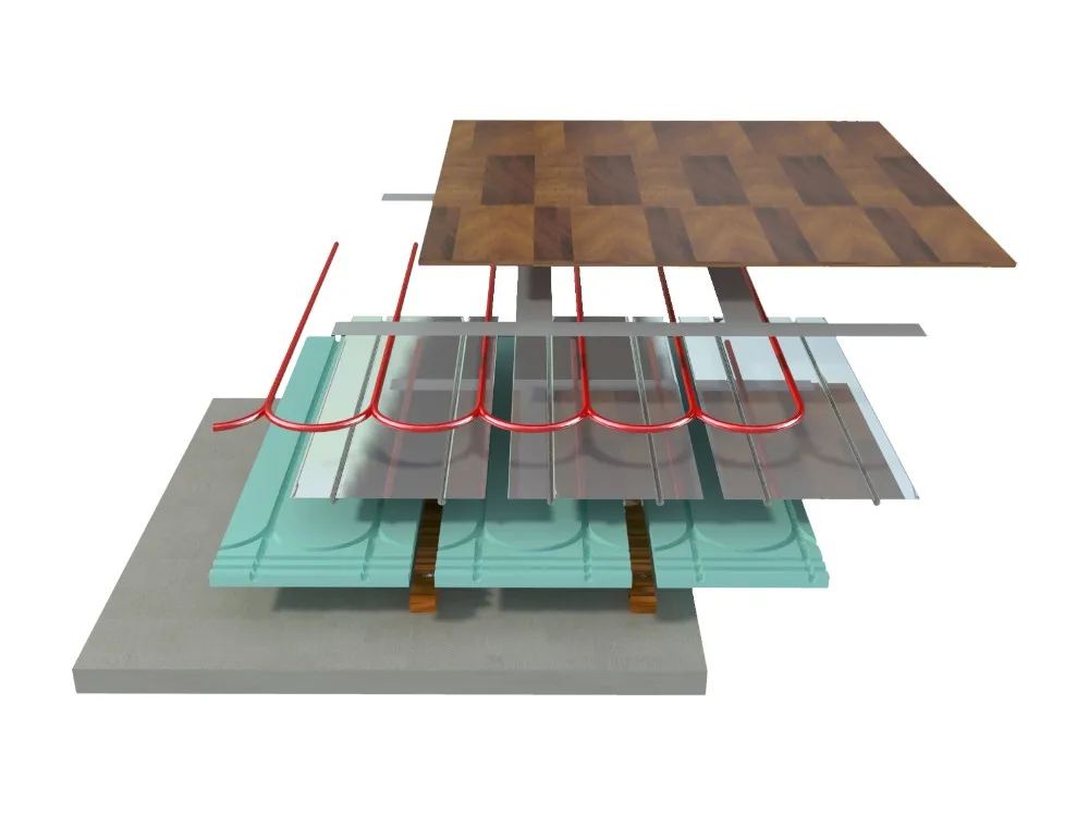 Grooved Aluminum Foil/sheet Xps Under Floor Heating Insulation Board