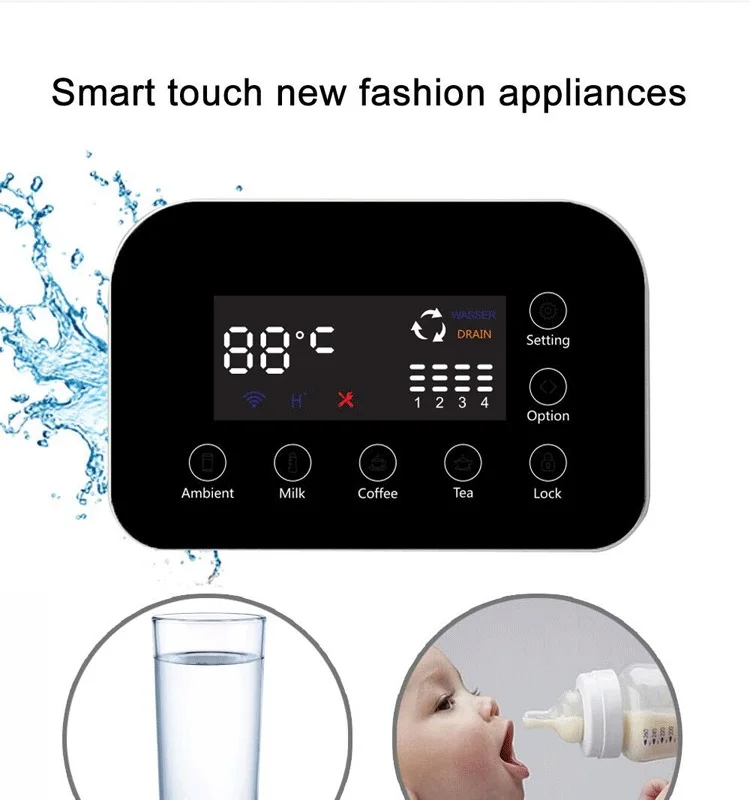 Germany Mini 19L Custom Comercial Heater Hot Normal Warm Cold RO Water Tape Purification Dispenser With Child Lock For Children